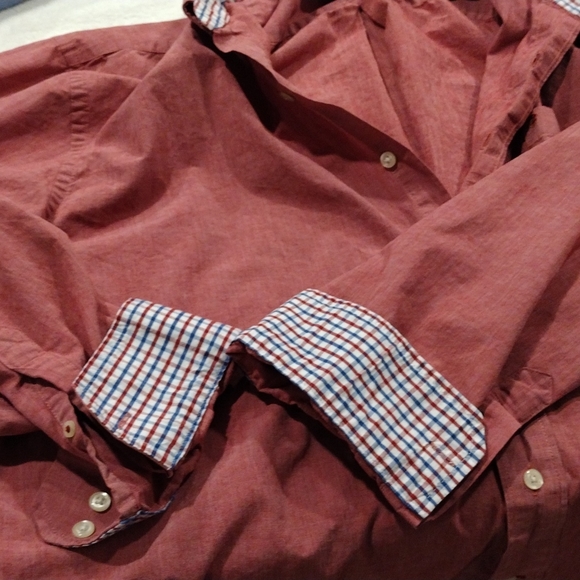 Xxl Izod Long sleeve button down shirt red - Picture 8 of 9